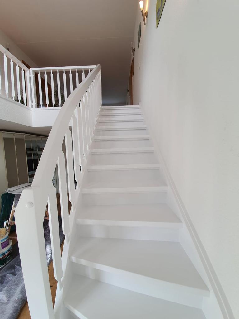 Die Treppe vor der Bearbeitung